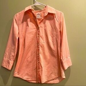 J.Crew shirt small button up work attire pink shirt business wear 90’s shirt Y2K